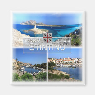 SRD018 STINTINO, Mosaic, Sardinia, Fridge Magnet