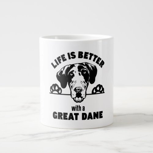 Srgdrr _ Life Is Better With A Great Dane Pullover Giant Coffee Mug