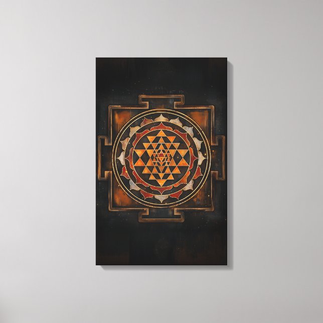 Sri Chakra Canvas Wall Art (Front)