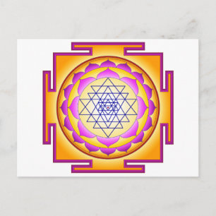 Sri Chakra Goddess Shri Lalitha Tripura Sundari Postcard