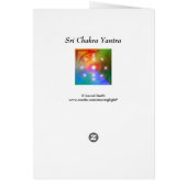 Sri Chakra Yantra Cards (Back)