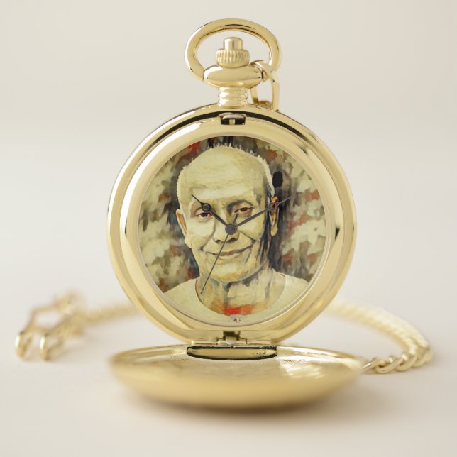 Sri Chinmoy Gold pocket watch (Inside)