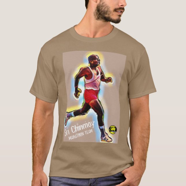 Sri Chinmoy Marathon team T-Shirt with quote (Front)