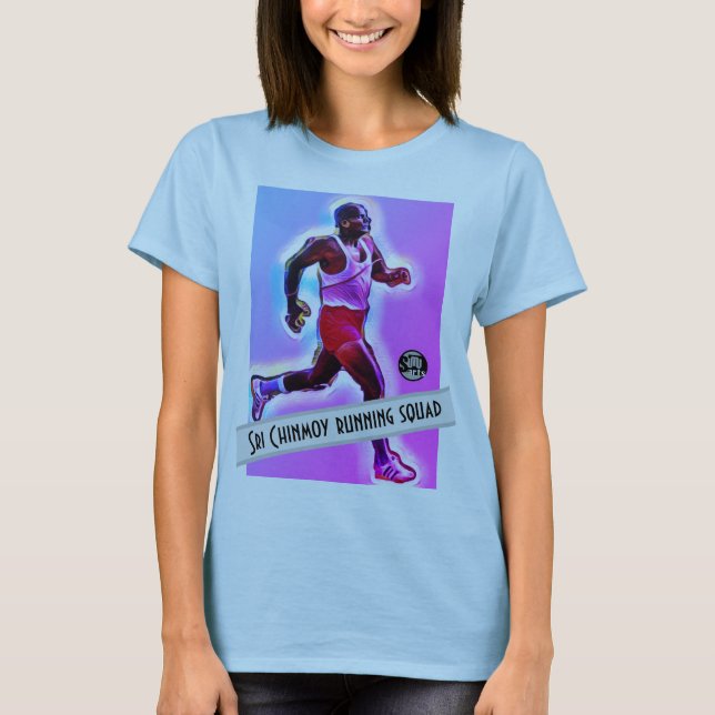 Sri Chinmoy Women's Running Squad T-Shirt (Front)