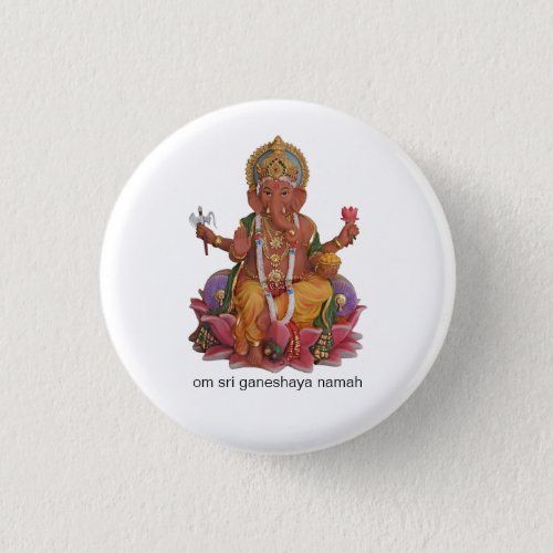 Sri Ganesha Button Badge