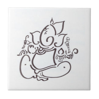 Sri Ganesha Ceramic Tile