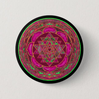 Sri Lakshmi Yantra Mandala Button