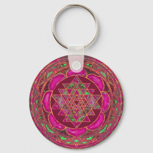Sri Lakshmi Yantra Mandala key chain