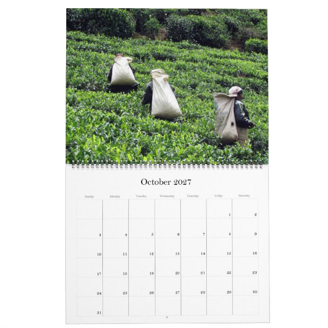 sri lanka 2027 large calendar