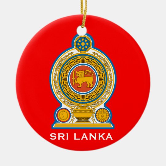 SRI LANKA* Ceramic Christmas Ornament