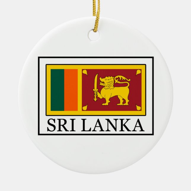 Sri Lanka Ceramic Ornament (Front)