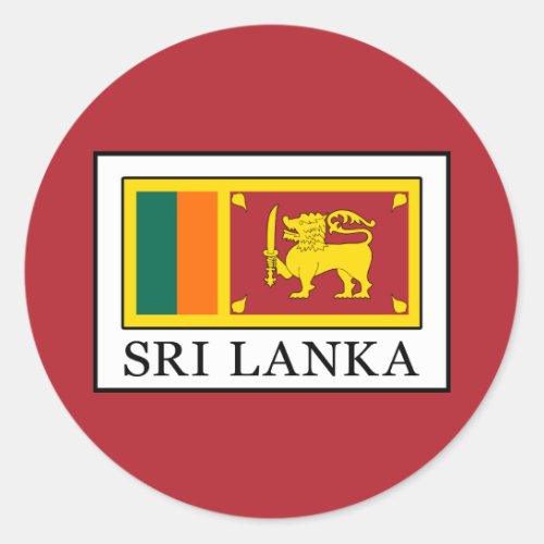 Sri Lanka Classic Round Sticker