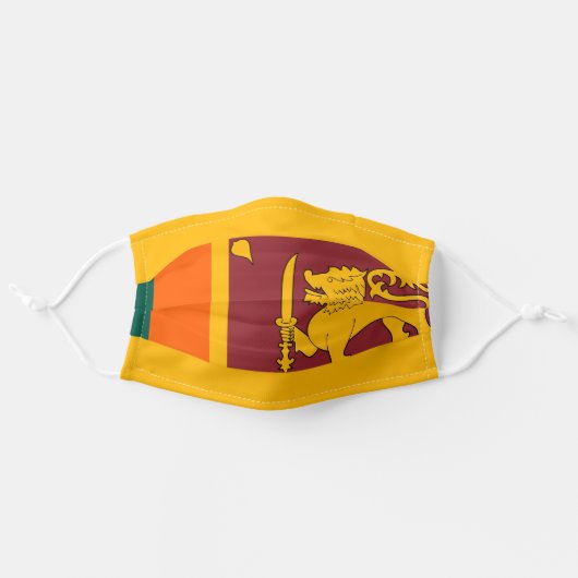 Sri Lanka Cloth Face Mask (Front, Unfolded)