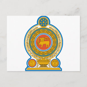 Sri Lanka Coat of Arms Postcard