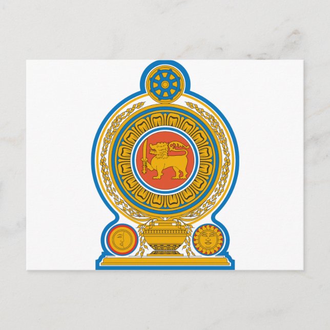 Sri Lanka Coat of Arms Postcard (Front)