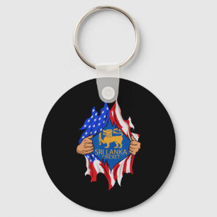 Sri Lanka Cricket Usa Flag Perfect For Lankan Cric Keychain