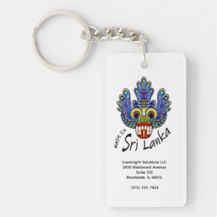 Sri Lanka devil mask Keychain