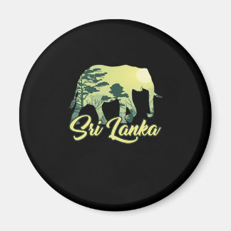 Sri Lanka Elephant Nature Lover Traveler Gift Magnet
