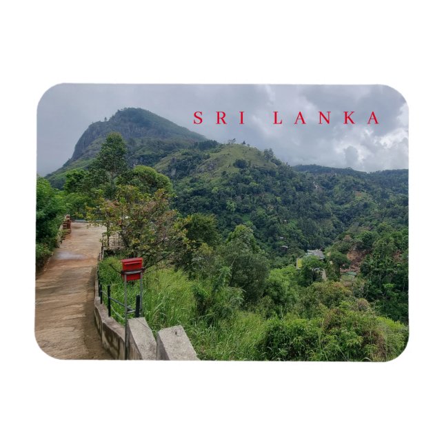 Sri Lanka Ella's Rock view fridge magnet (Horizontal)
