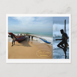 Sri Lanka Fisherman Postcard
