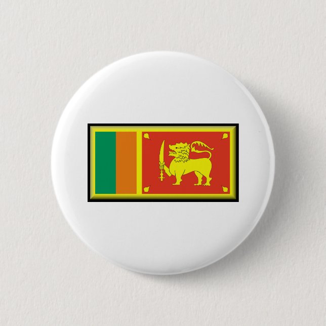 Sri Lanka Flag Button (Front)