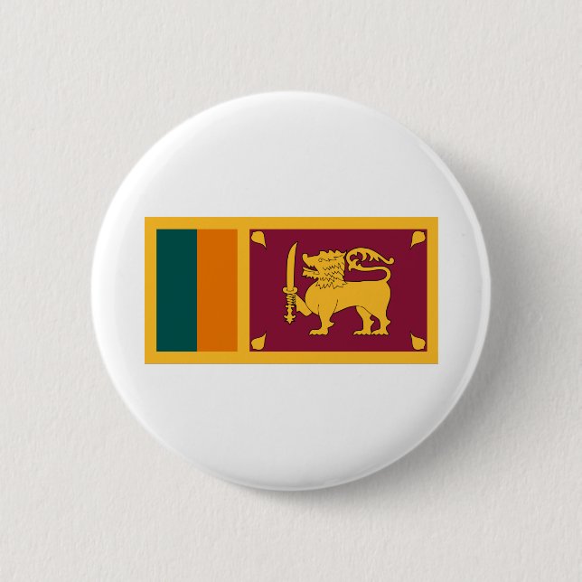 Sri Lanka Flag Button (Front)