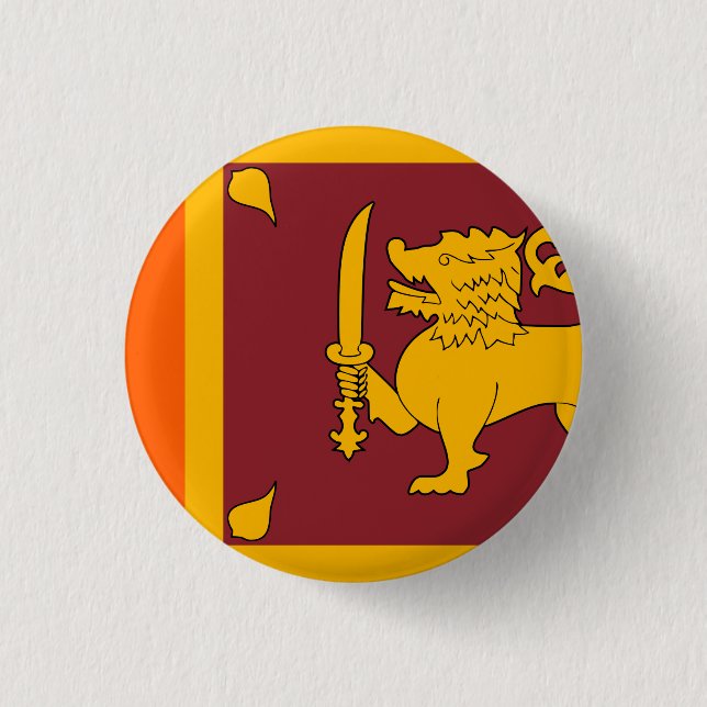 Sri Lanka Flag Button (Front)