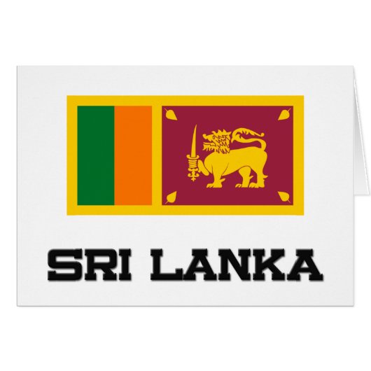 Sri Lanka Flag Cards (Front Horizontal)