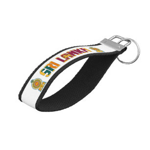 Sri Lanka Flag Charming Patriotic Wrist Keychain