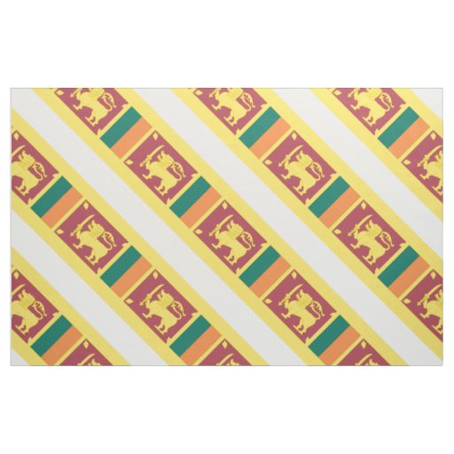 Sri Lanka Flag Fabric
