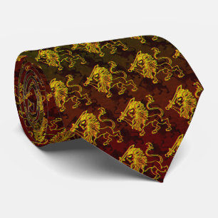 Sri Lanka Flag Lion Design Water Bottle Neck Tie