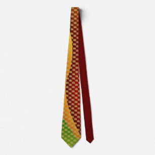 Sri Lanka Flag Lion Neck Tie