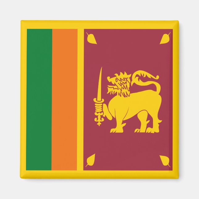 Sri Lanka Flag Magnet (Front)