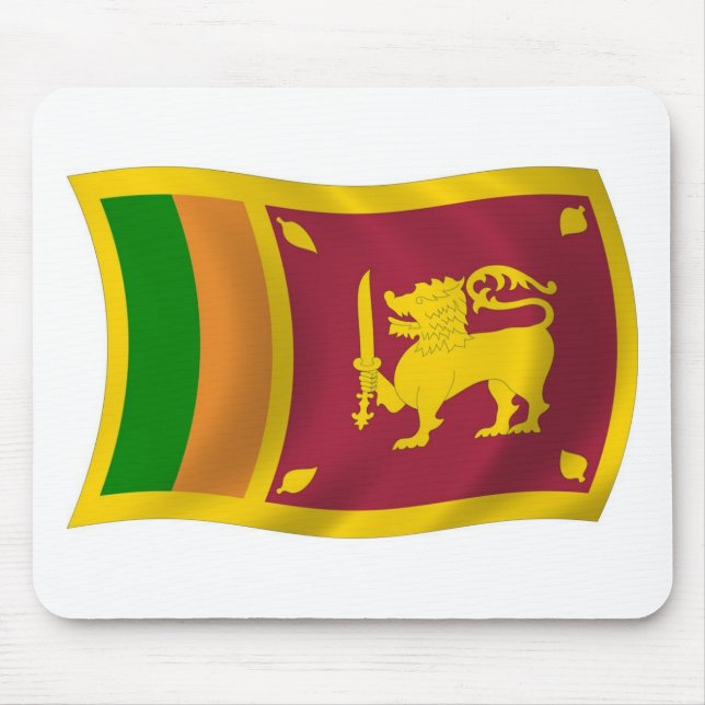 Sri Lanka Flag Mousepad (Front)