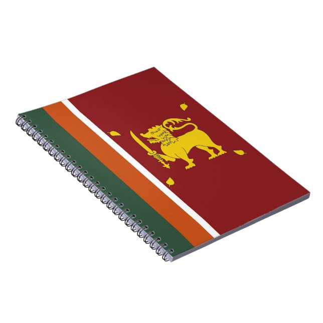 Sri Lanka flag Notebook (Right Side)