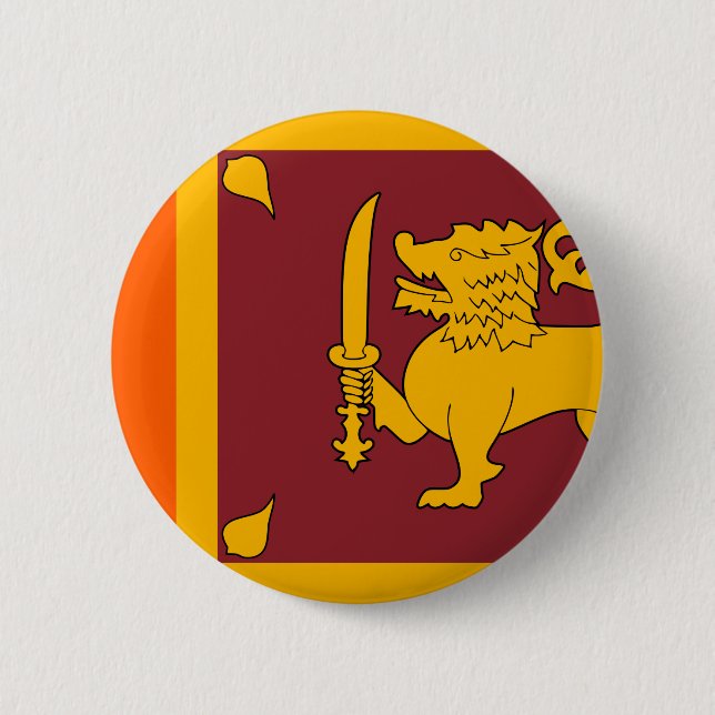 Sri Lanka Flag Pinback Button (Front)