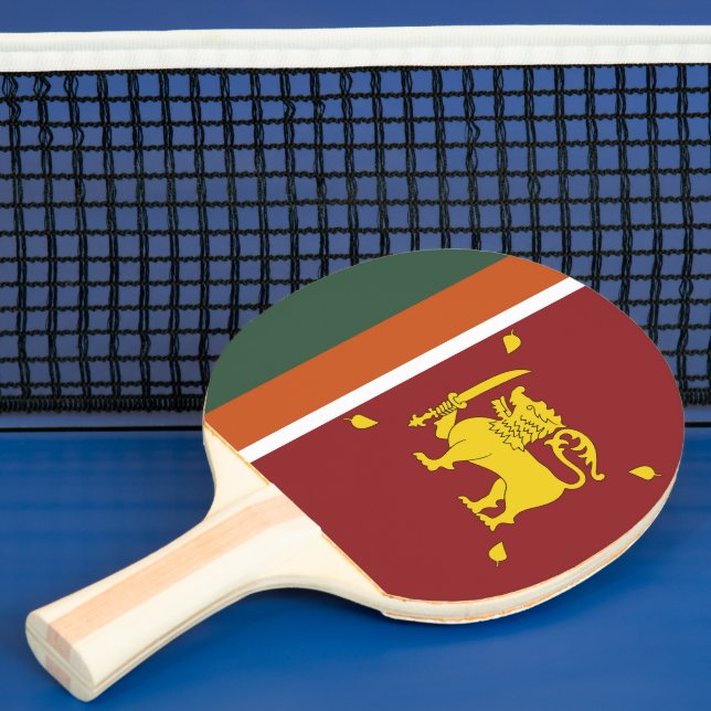 Sri Lanka flag Ping Pong Paddle (Insitu)