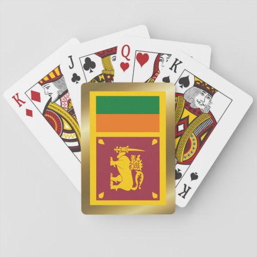 Sri Lanka Flag Playing Cards