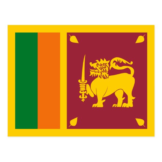 Sri Lanka Flag Postcard | Zazzle.com