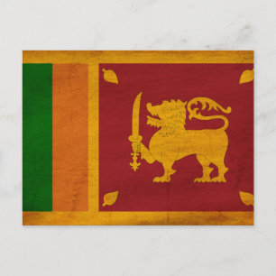 Sri Lanka Flag Postcard