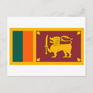 Sri Lanka Flag Postcard