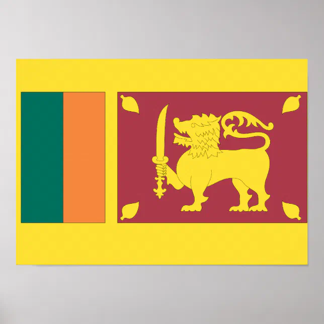 Sri Lanka Flag Poster | Zazzle