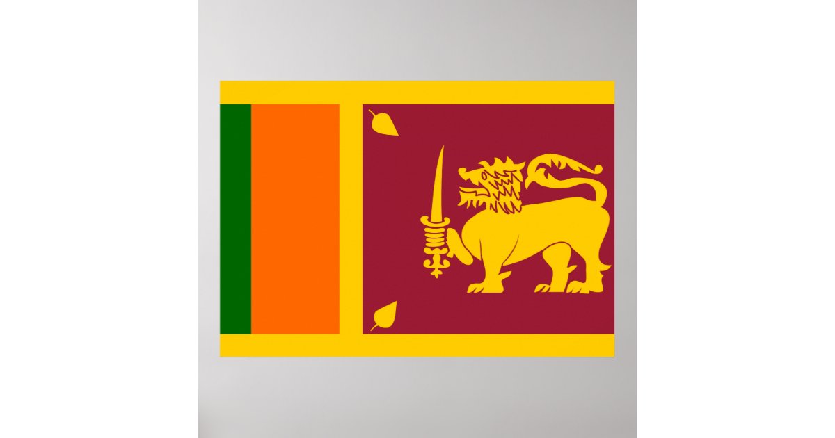 Sri Lanka Flag Poster | Zazzle