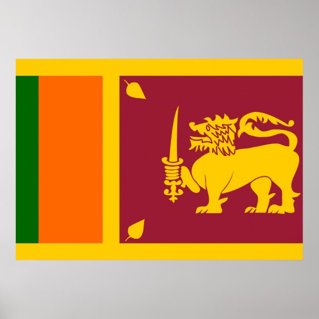 Sri Lanka Flag Poster (Front)