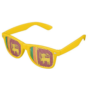 Sri Lanka Flag Retro Sunglasses