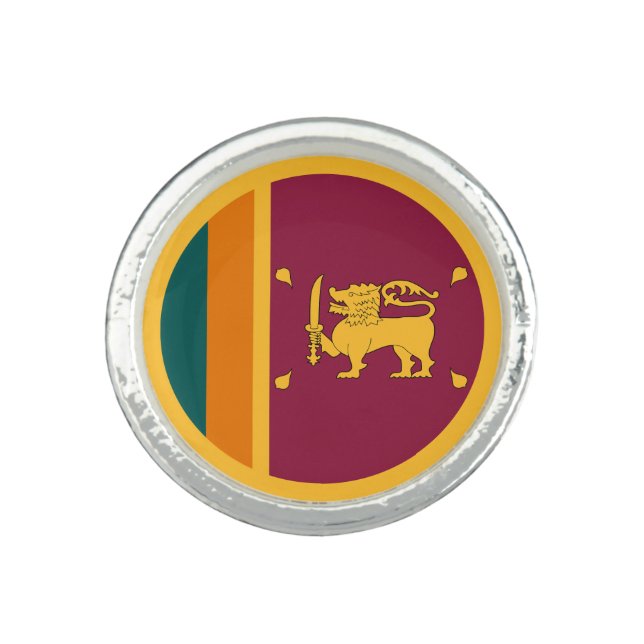 Sri Lanka Flag Ring (Front)