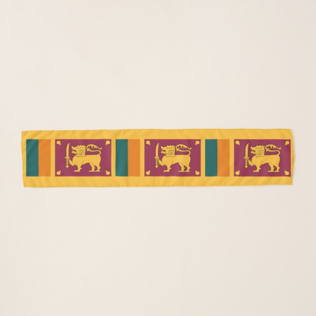Sri Lanka Flag Scarf (Front (Horizontal))