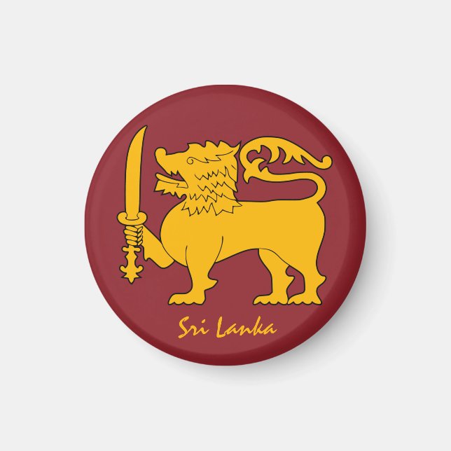 Sri Lanka flag & Sri Lanka - travel /sports Magnet (Front)