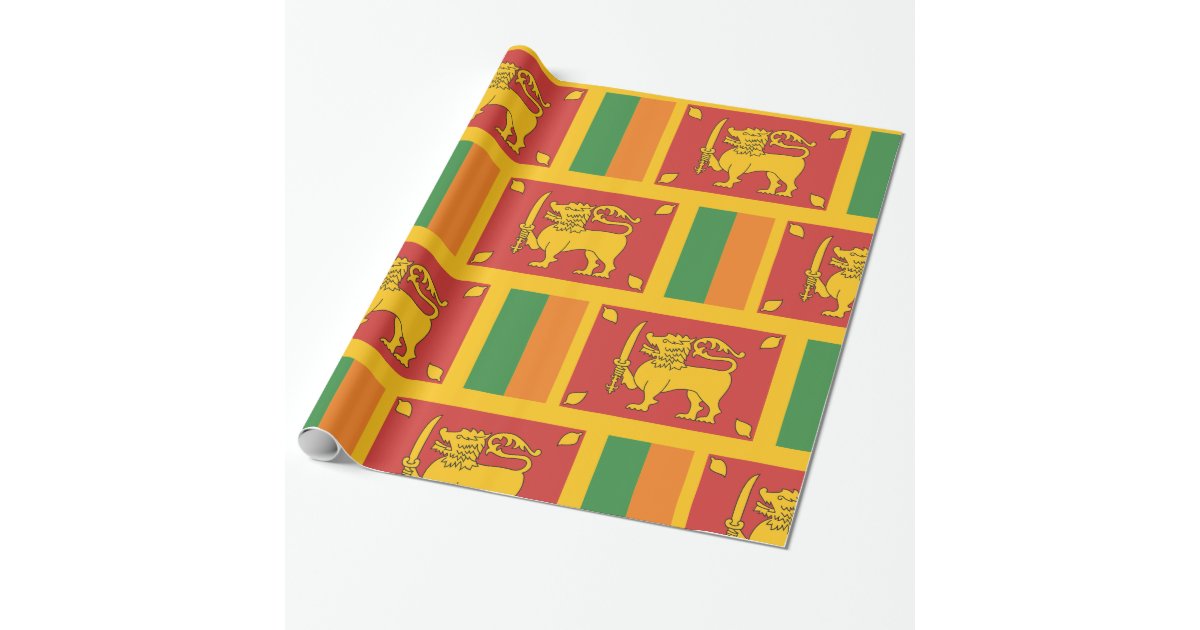 Sri Lanka Flag Wrapping Paper Zazzle
