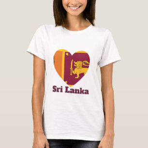 Sri Lanka Heart Flag T-Shirt
